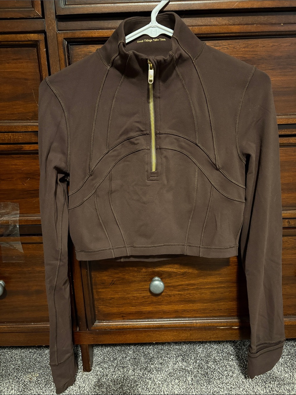 Lululemon Cropped Half Zip Define